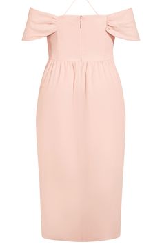 A cold-shoulder neckline enhances the contemporary sophistication of a curve-skimming dress with an elegantly draped skirt. 44" length (size X-Small) Sweetheart neck Cold-shoulder short sleeves Lined 100% polyester Hand wash, dry flat Imported Unforgettable Dress, Skirt Satin, Dresses Date Night, Drape Maxi Dress, Maxi Bridesmaid Dresses, Draped Skirt, Ballet Dress, Ballet Pink, Maxi Dress Wedding