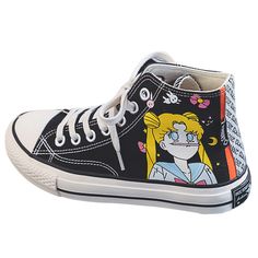 Fashion Sailor Moon Canvas Shoes PN1667 ●Size:please see the picture. ●Material: canvas ●About Shipping: We attach great importance to the orders of each customer and parcel delivery. 1.Processing time: 2-3 business days. 2.Shipping time: 10-15 business days to US, please allow 3-4 weeks shipping to other country.(Shipping times can be affected by variable customs clearance times or public holidays.) Casual Black High-top Sneakers With Anime Print, Casual High-top Lace-up Sneakers With Anime Print, Casual Anime Print High-top Lace-up Sneakers, Black Sneakers With Anime Print And Round Toe, Black Anime Print Sneakers With Round Toe, Casual High-top Sneakers With Anime Print, Casual Anime Print High-top Sneakers, Casual Black Sneakers With Anime Print, Black Retro Canvas Shoes With Round Toe