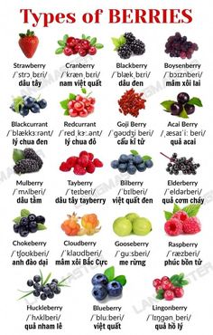 the types of berries and their names