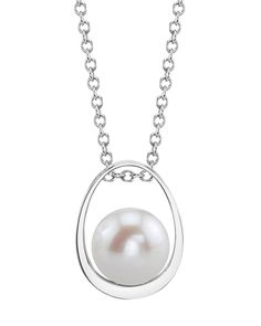 This pendant features a gorgeous 7.0mm AAA quality Freswater pearl hand picked for its luster and overtones. The pearl is mounted on 0.63 grams of the finest 14K gold in a gorgeous Jamie design. 
The pendant is packaged in a beautiful jewelry box, perfect for gifting. Modern Pearl Necklace With Pearl Charm For Formal Occasions, Modern Pearl Necklace With Pearl Charm For Formal Events, Modern Akoya Pearl Jewelry For Formal Occasions, Oval Akoya Pearl Necklace With Pearl Pendant, Graceful Round Pearl Pendant Jewelry, Elegant Oval Pendant Pearl Drop Necklace, Modern Pearl Pendant Necklace For Anniversary, Modern Pearl Pendant Jewelry For Anniversary, Elegant Pearl Drop Necklace With Oval Pendant