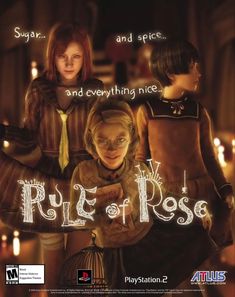 Rule Of Rose, Video Game Print, Relaxing Game, Family Logo, Video Game Posters, Scary Games