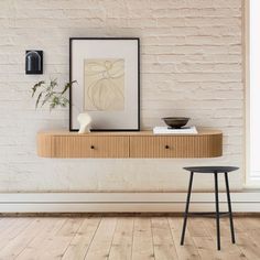 Floating Media Console, Floating Console, Floating Tv Console, Hallway Cabinet, Wall Mounted Desk, Room Corner, Console And Sofa Tables, Floating Wall, Wood Drawers