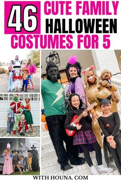 Halloween if here and I know you're as excited as me to get the best family Halloween costumes for 5 to recreate with your family. Thus, we've got you cute family Halloween costumes for 5 you'll love. We've got you everything from funny family Halloween costumes for 5, family Halloween costumes for 5 easy diy, Disney family Halloween costumes for 5, unique family Halloween costumes for 5, cute family Halloween costumes for 5, best family Halloween costumes for 5, and more. Group Halloween Costumes Scary, Unique Group Halloween Costumes, 5 Group Halloween Costumes, Unique Family Halloween Costumes, Gryffindor Halloween Costume, Cute Family Halloween Costumes, Addams Family Halloween Costumes