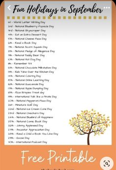 a free printable for the holidays in november with an image of a tree on it