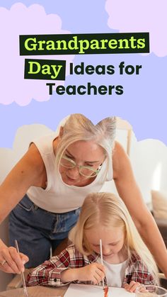 Fun Grandparents Day ideas for teachers + fun Grandparents Day crafts you can do in your classroom! Perfect for pre-K, kindergarten, and first grade! Grandparents Day In The Classroom, Grandparents Day Ideas For School Preschool, Grandparents Day First Grade, Activities For Grandparents Day At School, Grandparent’s Day Craft, Grandparents Day Crafts For 2nd Grade, Grandparents Day Crafts For Elementary Kids, Grandparents Day Activities Kindergarten, Fun Ideas To Do With Grandkids