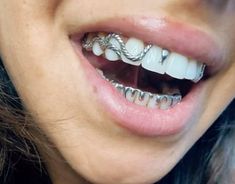 Mouth Grills, Girl Grillz, Fang Grillz, Pretty Teeth, Dental Jewelry, Grillz Teeth, Diamond Teeth, Custom Grillz, Dope Jewelry Accessories