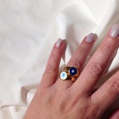 Evil Eye Statement Ring, Stack Ring, Evil Eye Ring, Adjustable Ring, White Evil Eye, Blue Ring, Greek Eye, Protection Ring, Positive Energy ★PLEASE, ALWAYS LEAVE A PHONE NUMBER WITH YOUR ORDERS★ at checkout, as it's required by the carrier. ✈️ FAST DELIVERY in 2-4 Days choose DHL EXPRESS SHIPPING at Checkout. A slightly adjustable solid ring available in gold color with white or blue eye. A perfect ring to wear all day with all your outfits. Please select a style from drop down menu. ✦Material: Blue Evil Eye Ring Jewelry, Adjustable Symbolic Blue Rings, Symbolic Adjustable Blue Rings, Symbolic Blue Ring As Gift, Blue Evil Eye Round Ring, Adjustable Blue Midi Promise Rings, Symbolic Blue Round Rings, Handmade Blue Open Midi Ring, Blue Open Midi Rings