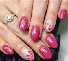 Rose Flower Nail Art, Pretty Spring Nails, Flower Nail Art Designs, Nail Art Simple, Elegant Touch Nails, Tape Nail Art, Girls Nail Designs, Quick Nail Art, Spring Nails Ideas