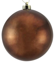 100mm VP Smooth Ball Ornament: Choc Brown - XH1002EG - The Wreath Shop Fall And Christmas, Wreath Making Supplies, Chocolate Brown Colour, Greenery Wreath, Christmas Time Is Here, Ball Ornaments, How To Make Wreaths, Deco Mesh, Chocolate Brown