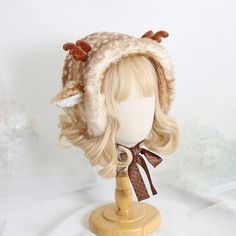 Cute Antler Ear Daps LS0050 – Lolilita Store Beret Girl, Deer Plush, Deer Ears, Sika Deer, Harajuku Women, Deer Pattern, Plush Bags, Short Hair Wigs, Ear Protection