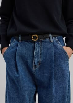 Monika Belt - Black Masculine Girl, Women Belts Fashion, Navy Belt, 2024 Wardrobe, Jeans With Belt, Style Roots, Tie Neck Shirt, Matching Sets Outfit, Frankie Shop