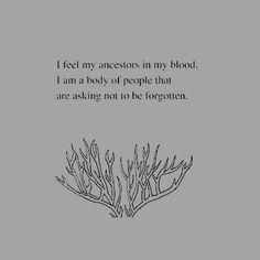 an illustration with the words i feel my accessories in my blood, i am a body of people that are asking not to be forgotten