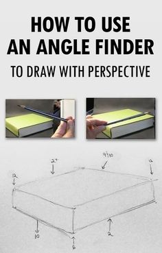 how to use an angle finder to draw with perspective drawing tips for beginners