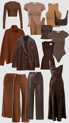 Dark Autumn Clothing Palette, Dark Autumn Color Season, Dark Autumn Outfits Capsule Wardrobe, Soft Dramatic Autumn Outfits, Dark Autumn Palette Outfit, Deep Autumn Aesthetic Outfits, True Autumn Color Combinations, Deep Autumn Work Outfits, Soft Dramatic Autumn