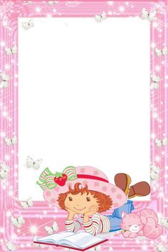 Book Frame, Disney Frames, Stationary Printable, Png Frame, Border Wallpaper, Strawberry Shortcake Party, Colorful Borders Design, School Frame, Writing Paper Printable