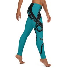 Vancouver Island Kraken Octopus Full Leggings - Area F Island Clothing Octopus Leggings, Cardinal Points, Cardinal Point, Island Outfit, Spandex Leggings, Womens Leggings, Leggings Sale, Vancouver Island, Kraken