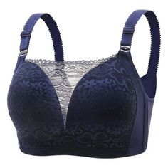 Wycnly Full Figure Bras for Women Large Size Compression Comfy Breathable Lace Bra Elder Underwire Seamless Wireless Bras Sports Bra Summer Saving Bras PLEASE NOTE: Our clothes all are designed for Asian figure,which means would be smaller than normal US sizes Colors may be slightly different depending on computer and monitor settings. Please check the Size Chart before order. If you are not sure the size, please send message to us. Product Description: Season:Spring,Summer,Fall,Winter Gender:Wo Blue Bra With Medium Bust Support And Stretch, Blue Stretch Bra With Medium Bust Support, Blue Bra With Medium Bust Support, Blue Full Coverage Bra With Medium Bust Support, Blue Full Coverage Bra With Medium Support, Full Bra, Wireless Bras, Plus Lingerie, Red Bra