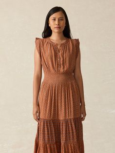 Woodstock Midi Dress - Chestnut Blossom Tank Jumpsuit, Swim Pants, Linen Shop, Dress Shirts For Women, Sweater Sale, Flowy Dress, Shirt Sale, Woodstock, Chestnut