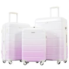 Description: Product Name: Luggage Set Main Color: Brown Main Materials: ABS Packing list: Luggage Set x 1 Purple Luggage With Sleeve For Travel, Purple Rectangular Luggage For Trips, Hard Shell Luggage, Hardside Spinner Luggage, Spinner Luggage Sets, Lightweight Luggage, Luggage Shop, Checked Luggage, Minnie Mouse Bow