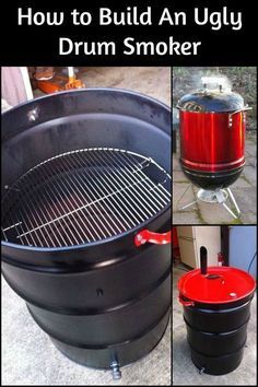 how to build an ugly drum smoker with pictures and instructions on the front cover