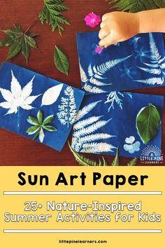 the sun art paper is an easy and fun activity for kids to do with nature - inspired artwork