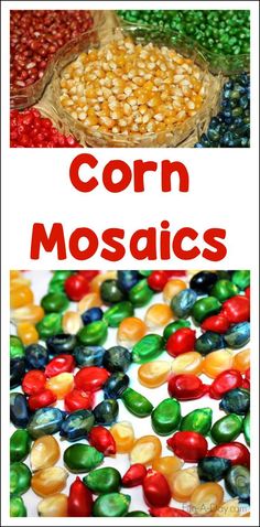 corn mosaics with the words corn mosaics