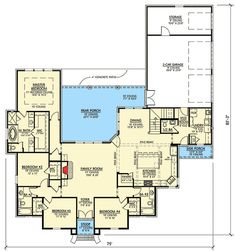 the first floor plan for this house