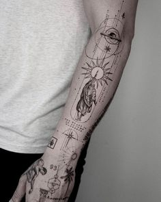 a person with a tattoo on their arm