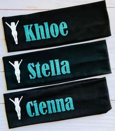 "This is for 1 cheer headband with a cheerleader and your desired name. You can choose the headband color and font color when checking out to match your team. Price is set low, as to allow for ordering of team sets! Your girls will look great in these! *Cheerleader will be white, unless otherwise specified.  *This is my team price to make ordering efficient and easy for team parents! *other sports are available, send a convo to set up a listing. Cotton Stretch Headbands - Elastic Stretch Fashion Hair Band are 2\" in Width  These Cotton Headbands Keep Tight to your head Hair Accessories  These Yoga Fashion Headbands are for Teens, Girls, Women, Soccer, Softball, Volleyball, Basketball, Cheer, Dance, Sports Teams." Star Headband, Cheer Stunts, Cheer Outfits, Cotton Headband, Cheer Girl, Stretch Headband, Head Hair, Cheer Team, Headband Styles