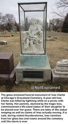 Cemetery Monuments, Cemetery Statues, Creepy Facts, Spooky Stories, Old Cemeteries, Cemetery Art, Glass Box, Halloween Monster, Resting Place