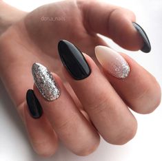 Gel Nails Ideas, Summer Nail Ideas, Cute Spring Nails, Silver Nails, Unique Nails, Cute Spring, Cool Nail Designs, Love Nails