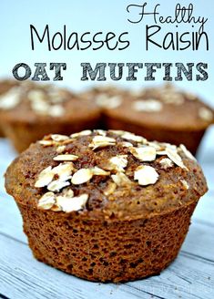 healthy muffins with oats in the middle