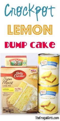 lemon dump cake with the title overlay