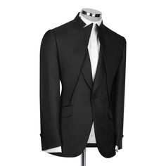 Package Includes: 1 x Jacket – 1 x Pant

We are introducing our stunning custom black designer tuxedo, designed for the discerning gentleman. This exquisite tuxedo features premium 120s fabric with a luxurious silk lining, ensuring comfort and sophistication for all seasons.

 	Fabric: 120s
 	Lining Fabric: Silk
 	Pattern: Plain
 	Buttons: Black Fabric
 	Construction: Half Canvas
 	Seasonality: All Season
 	Jacket: 2 Flap Pockets, Single Button Closure
 	Trouser: Flat front, 2 Back Pockets, Zip Closure Elegant Fitted Outerwear For Black-tie Events, Luxury Black Blazer For Black Tie Events, Elegant Black Tuxedo With Pressed Crease, Formal Black Three-piece Suit, Luxury Black Double Breasted Suit For Semi-formal Occasions, Black Tuxedo With Pressed Crease For Evening, Timeless Black Tuxedo For Business, Evening Three-piece Tailored Suit With Pressed Crease, Black Evening Tuxedo With Pressed Crease