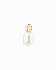 Sinclair Pearl Charm - Mod + Jo Classic Pearl Charm Jewelry, Refined Pearl Charm Jewelry, Timeless Pear-shaped Pearl Charm Jewelry, Classic Pear-shaped Pearl Charm Jewelry, Luxury Refined Pearl Necklace With Pearl Charm, Pearl Charms, Timeless Beauty, Fresh Water, Freshwater Pearls