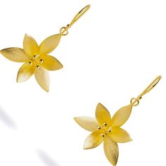 Embrace the beauty of the Lotus Blossom Gold Vermeil Earrings, designed in the shape of the sacred lotus flower. These lightweight, elegant earrings are crafted from gold vermeil, offering both style and a connection to your spiritual journey. Perfect for those seeking a chic yet meaningful accessory, these earrings add a touch of grace to any outfit, making them ideal for daily wear or special occasions. Details 18K Gold plated on sterling silver Length 1'' Avoid contact with chemicals, makeup, parfume. Do not use dips or abrasive cleaners on earrings. To clean and brighten it up your earrings, wipe them gently with jewelry polishing cloth. Sacred Lotus, Stocking Fillers For Him, Lotus Blossom, Forever Jewelry, Pearl Collection, The Lotus, Outfit Making, Cuff Earrings, Fine Jewellery Necklace