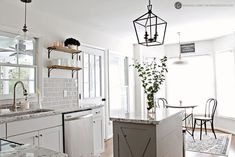 the kitchen is clean and ready for us to use in its new owner's home