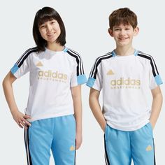 adidas Shop the Tiro Nations Pack Tee Kids - White at adidas.com/us! See all the styles and colors of Tiro Nations Pack Tee Kids - White at the official adidas online shop. Casual Adidas Logo Tops For Training, Casual Adidas Tops For Training, Adidas Training Tops With Three Stripes, Adidas Training Tops With Three Stripes Branding, Adidas Training Top With Three Stripes, Three Stripes Training Tops For Sports Season, Casual Training Tops With Adidas Branding, Casual Adidas Training Tops, Adidas Sportswear Tops For Training