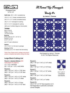 the pattern is shown for this quilt