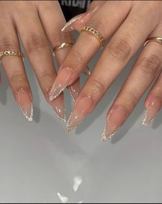 Manicured Nails, Classy Acrylic Nails, Almond Acrylic Nails, Prom Nails, Classy Nails