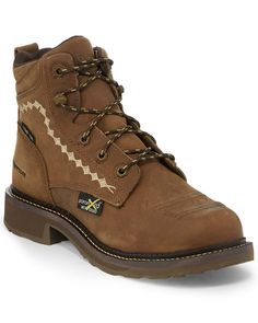 Justin Women's Lanie Waterproof Work Boots - Composite Toe, Brown Womens Work Boots Steel Toe, Womens Work Boots, Work Boot, Work Wear Women, Unique Diamonds, Boots For Sale, Work Fashion, Boot Shop, Work Boots