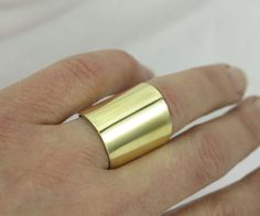 Hammered or Smooth Brass Wide Band Cigar Ring Secret Rings, Old Forge, Champagne Bubbles, Hammered Ring, Wide Band Ring, Hammered Band, Cuff Ring, Hammered Rings, Trendy Ring