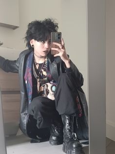 Masc Goth Outfits Formal, Alt Winter Outfits Masc, Androgynous Goth Fashion, Masc Goth, Alt Prom, Alt Goth Outfits, Goblincore Fashion, Goth Outfit Inspo