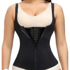 Yadifen Women Waist Trainer, Corset With Straps Body Shaper Cincher Neoprene Sweat Vest For Women With Zipper Corset With Straps, Disney Crocs, Halloween Scrubs, Sweat Vest, Old Navy Leggings, Vest For Women, Women Waist, Gymnastics Outfits, Waist Trainer Corset