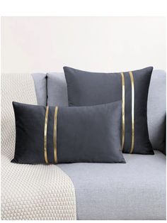 Throw Pillow Cover with Gold Detail You can use our throw pillow covers with minimal gold details that will add elegance to your living room sets. It will always be at hand with its simple and striking appearance and soft babyface fabric texture. With its zipper underneath, it is user-friendly both visually and in terms of cleaning/washing. It is offered to you in 2 different sizes, just as a cover without inner padding. 45*45cm and 30*50cm Royalty Fashion, Pillow Fabric, Phnom Penh, Cushion Pattern, Velvet Pillow Covers, Blue Square, Simple Colors, Velvet Pillows, Throw Pillow Cases