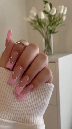 Nail Ideas Stones, Ideas Uñas Acrilicas, Cute Simple Acrylic Nails, Square Acrylics, Long Acrylic Nails Coffin, Long Square Acrylic Nails