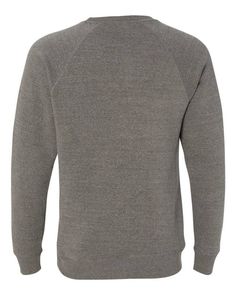 Unisex Special Blend Raglan Sweatshirt - NICKEL - S | Independent Trading Co. Special Blend Raglan Sweatshirt in Nickel Size Small | Cotton/Polyester Heather Grey Long Sleeve Fleece Top, Heather Grey Fleece Crew Neck Tops, Basic Gray Fleece Tops, Relaxed Fit Heather Grey Fleece Top, Heather Grey Relaxed Fit Fleece Top, Raglan Sweatshirt, Men Sweater, Size Medium, Sweatshirts