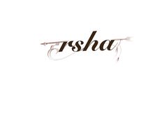 the word fisha written in cursive writing