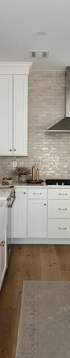 the kitchen is clean and ready for us to use in its new owner's home