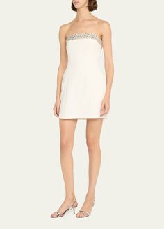 A.L.C. Elsie Embellished Strapless Mini Dress Dress Home, Designer Collection